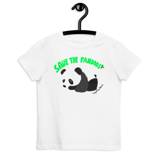 Save the Pandoos! Organic Cotton kids t-shirt